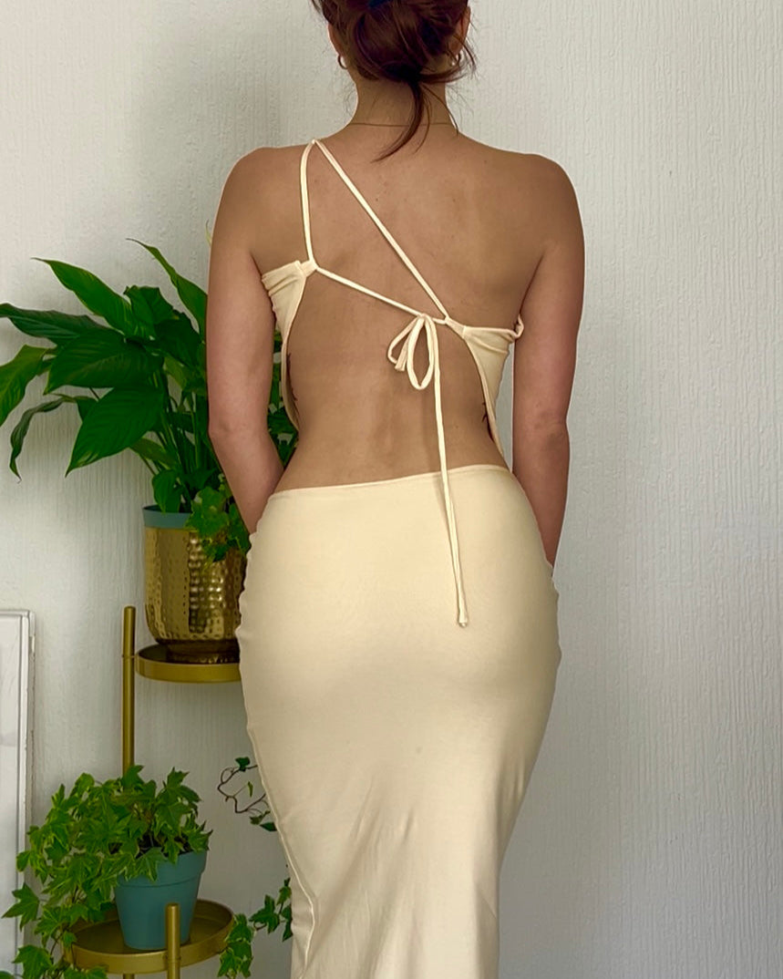 Nadéne Tula Coord Multi-Wear Pale Yellow Cotton Two-Piece.