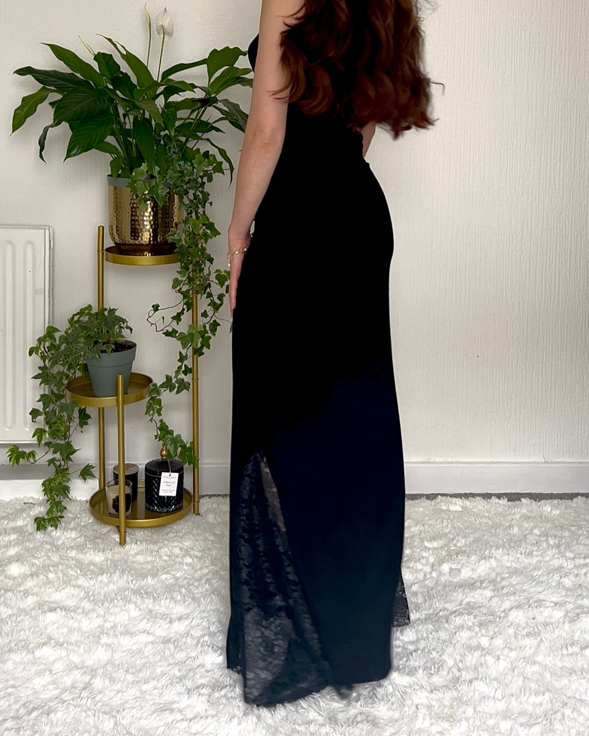 Nadéne Valencia Skirt, Lace Detail Maxi Fishtail Skirt.