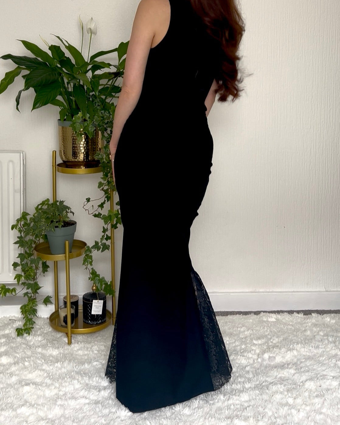 Nadéne Valencia Skirt, Lace Detail Maxi Fishtail Skirt.