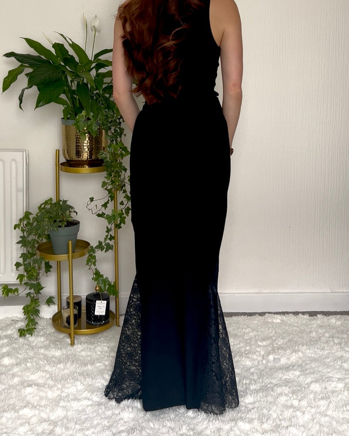 Nadéne Valencia Skirt, Lace Detail Maxi Fishtail Skirt.