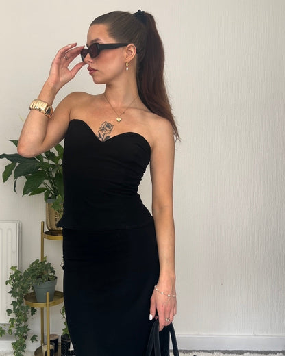 Nadéne Seraphina Corset Top, Strapless No-Boning tube top.